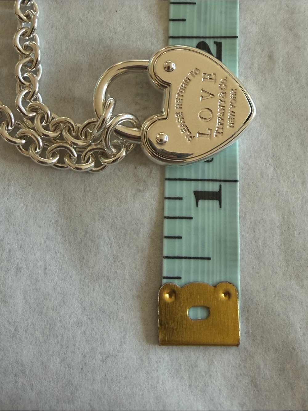 Tiffany & Co. Lock Heart Necklace 18 inches! - Picture 5 of 10